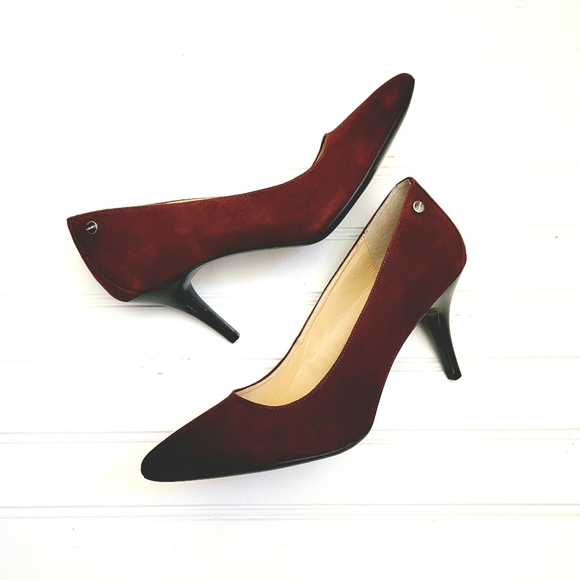 Calvin Klein Nadine Suede Heels - Picture 3 of 8